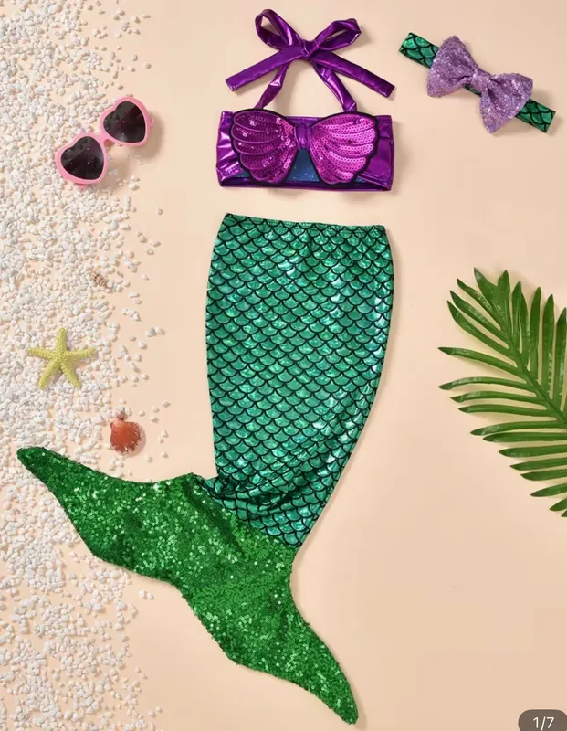Traje de sirena bebé