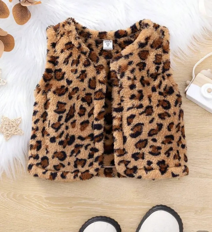 Chaleco de invierno animal prints