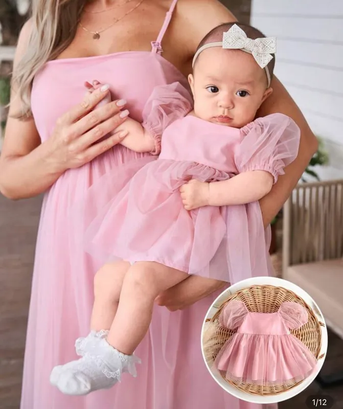 Vestido de tul diseño princesa bebé