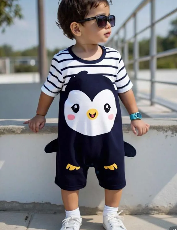 Enterizo diseño pingüino
