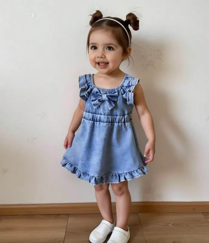 Vestido rumbero denim