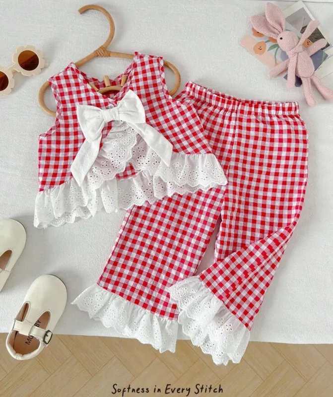 Conjunto de niña verano blusa y pantalón
