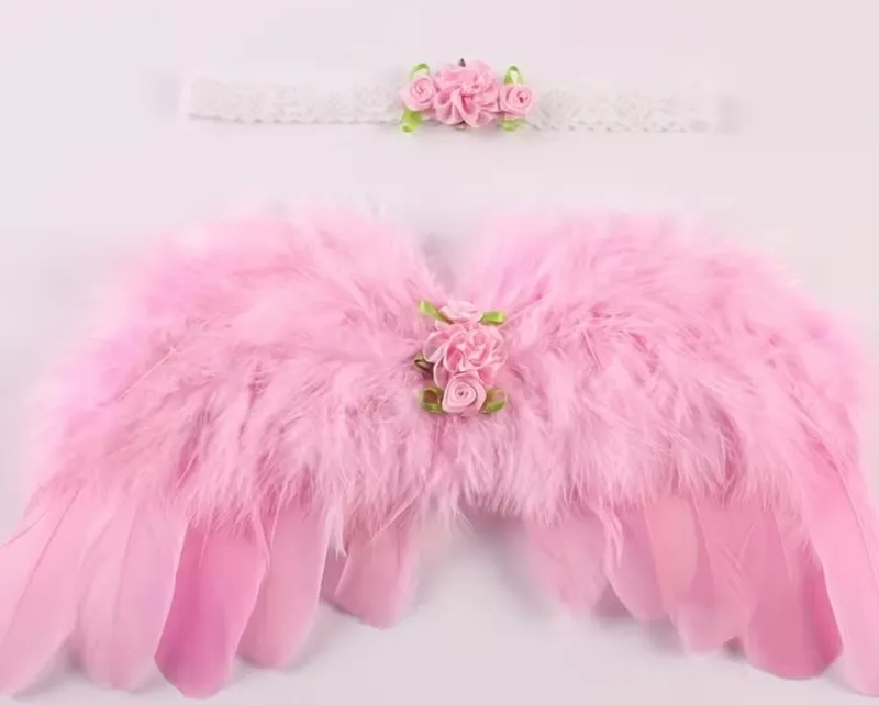 Alitas de ángel para sesión de fotos