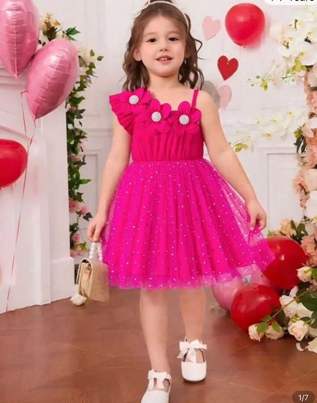 Vestido de tul con brillos
