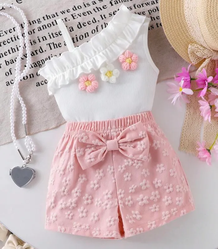 Conjunto de flores verano bebé