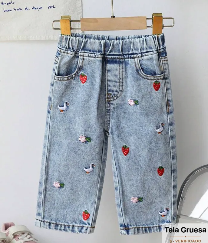 Jeans bordados de bebé