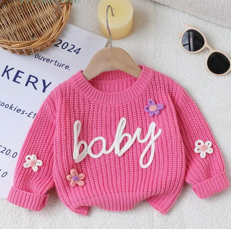 Chompa tejida baby bordado