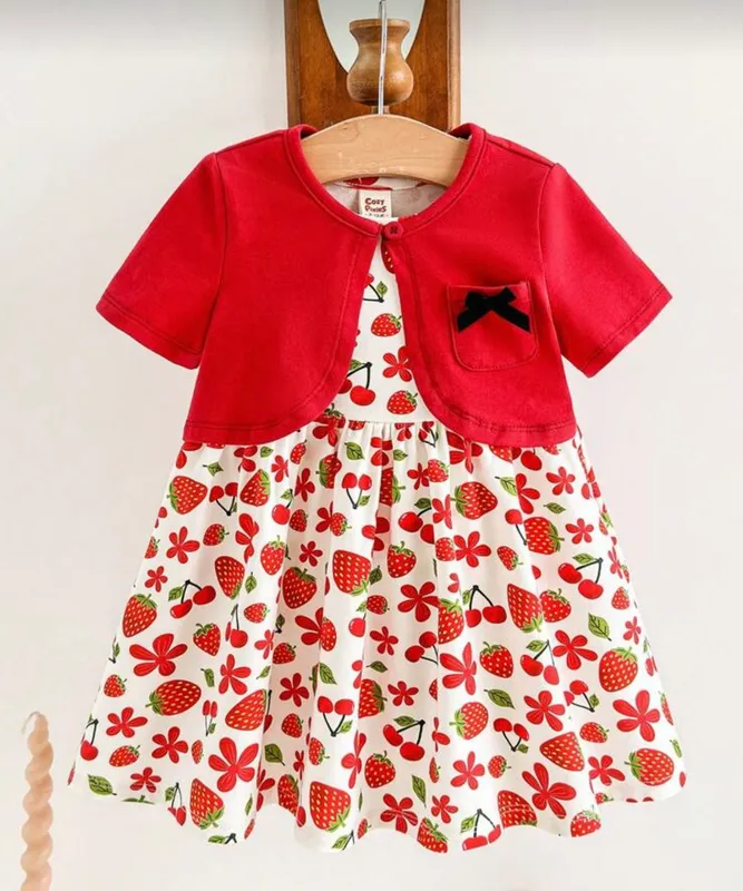 Conjunto vestido y capa
