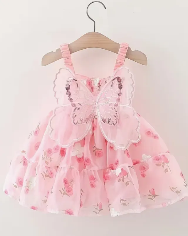 Vestido hadas Rosa melón